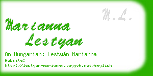 marianna lestyan business card